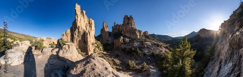 Wallpaper Mural Tall Rock Formations in a Mountainous Landscape Torontodigital.ca