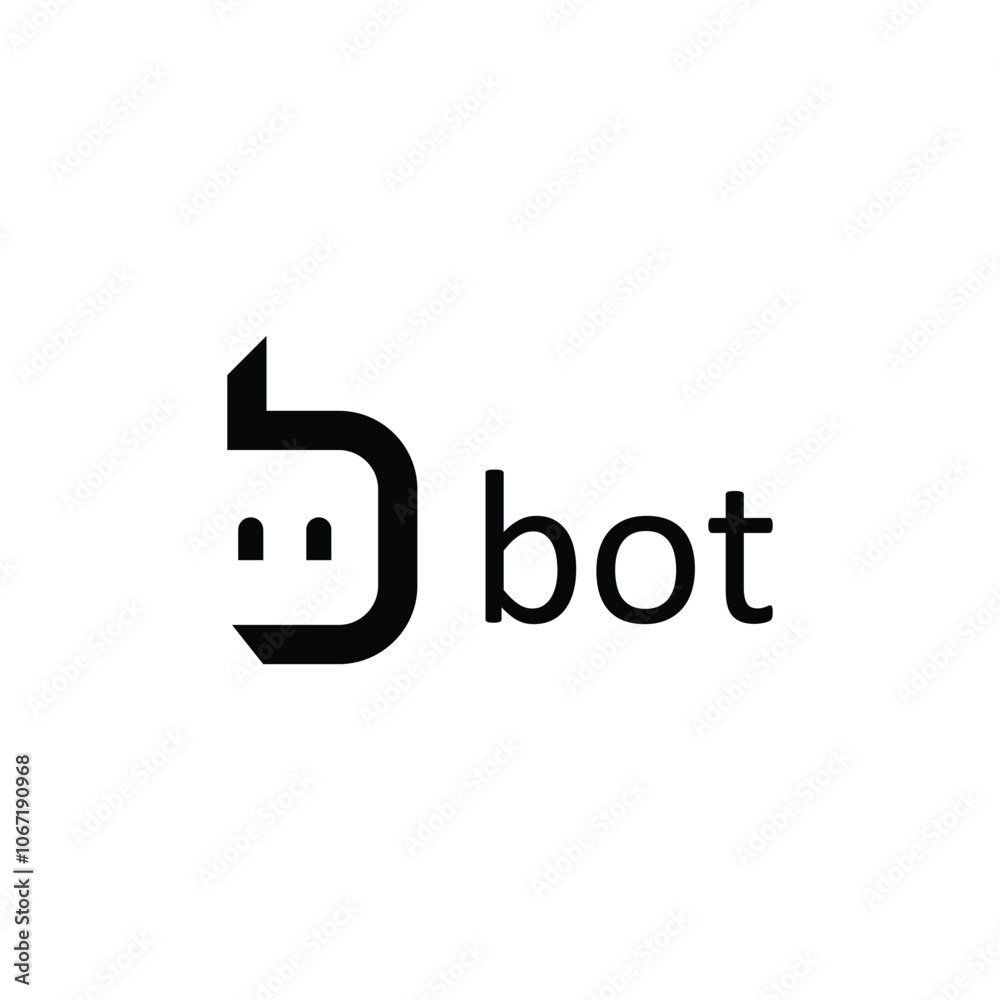 Letter b for bot logo vector Letter b for bot logo vector