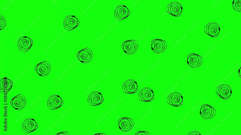 spirals on green screen video. chroma key spirals on green screen video. chroma key