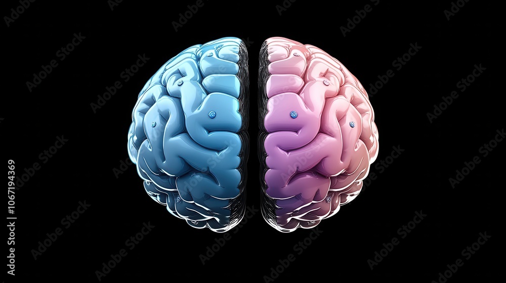 Explore the intricacies of human brain functionality through the dualistic nature of cognitive processing