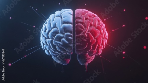 Explore how the brain processes information through distinct hemispheric functions in a visual representation