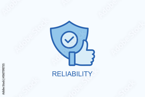 Reliability vector  or logo sign symbol illustration