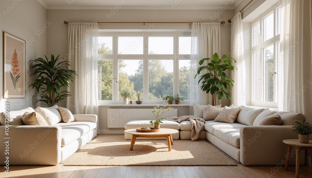 Fototapeta premium Cozy Living Room.