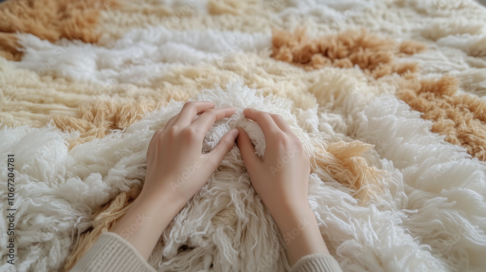 Autumn Knitting Flat Lay with Natural-Colored Yarn Autumn Knitting Flat Lay with Natural-Colored Yarn
