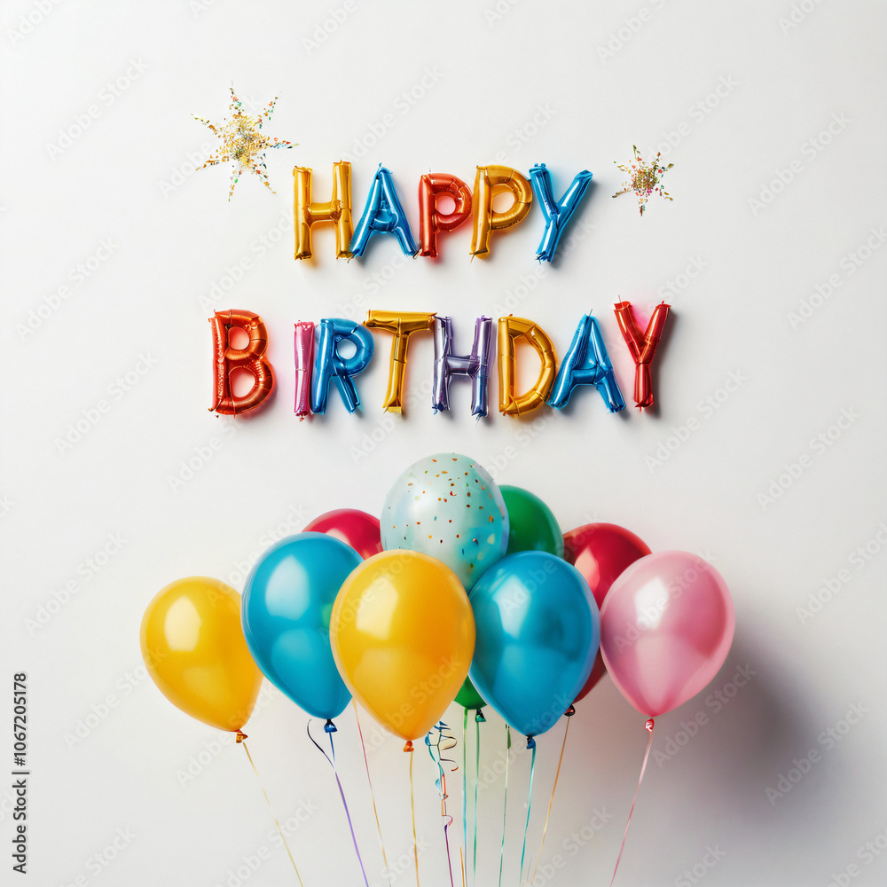 happy birthday card with balloons happy birthday card with balloons