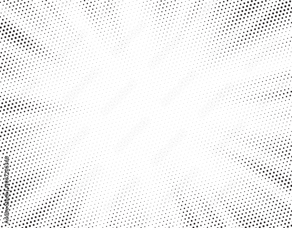 Naklejka premium Halftone gradient sun rays pattern. Abstract halftone vector dots background. monochrome dots pattern. Vector background in comic book style with sunburst rays and halftone. Retro pop art design.
