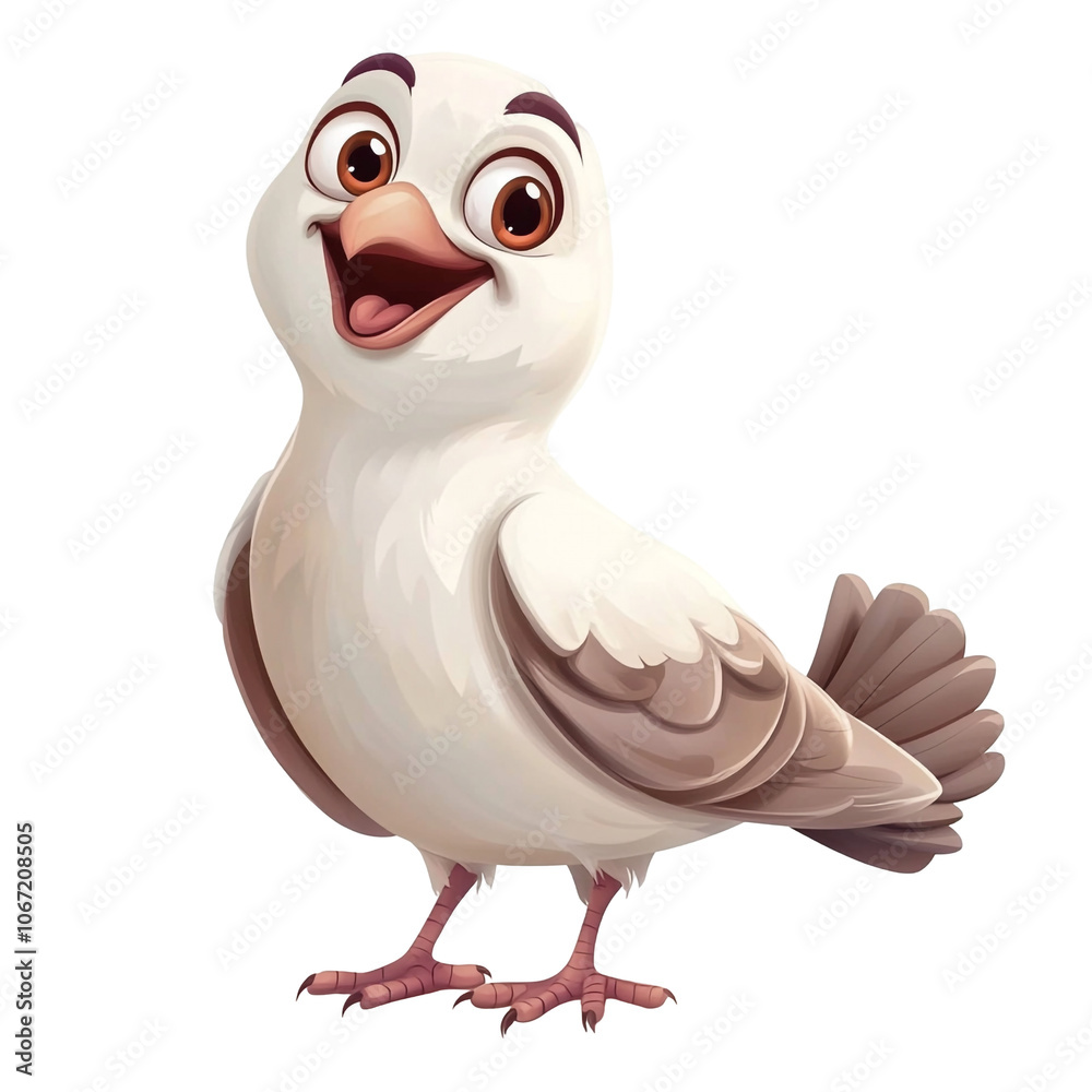 Cute Cartoon Dove Cute Cartoon Dove