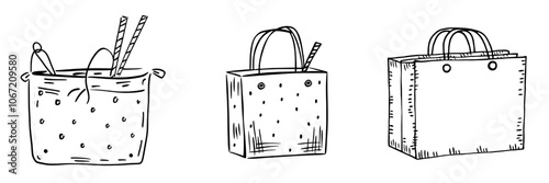 Isolated modern milk box trash illustration
