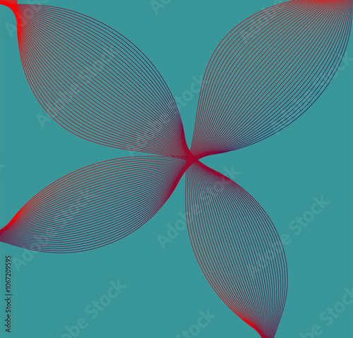 Vector background illustration.Wavy flowing curve pattern by colorful gradient blue purple pink on white background.Abstract halftone background with wavy