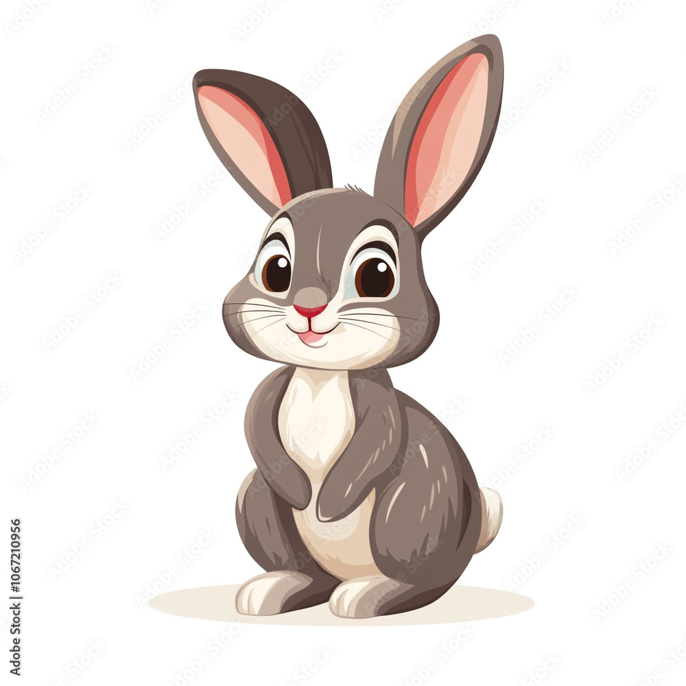 Obraz premium Cute Cartoon Bunny