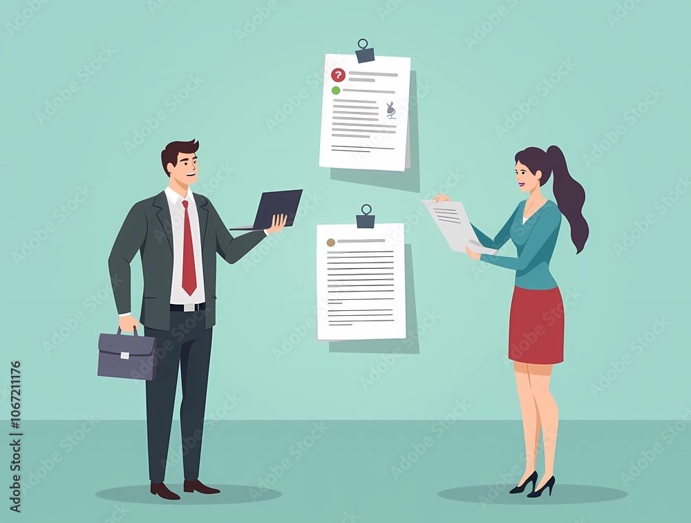 illustration of jobs for job presentation at the meeting illustration of jobs for job presentation at the meeting