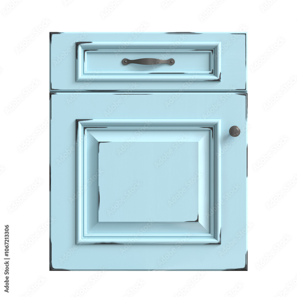 Kitchen facade, doors for kitchen cabinets 3D rendering, front view Kitchen facade, doors for kitchen cabinets 3D rendering, front view