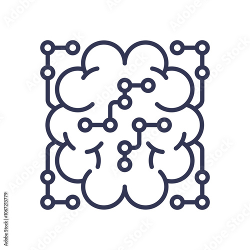 Brain with circuit lines symbolizes complexity and interconnectedness.
