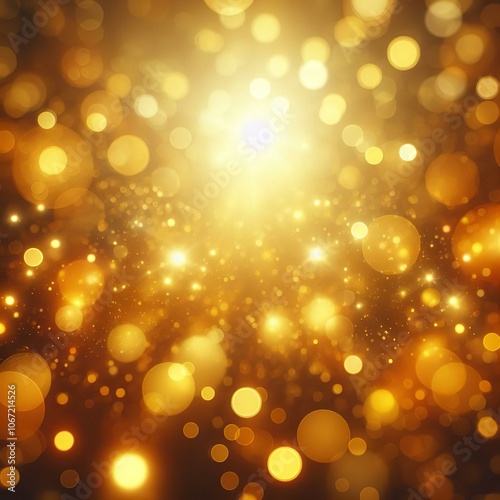 Golden Bokeh Background | Sparkling Golden Background | Shimmering Gold Texture | Golden Glitter Texture | Luxurious Golden Background