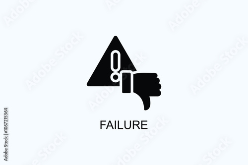 Failure Vector  Or Logo Sign Symbol Illustration