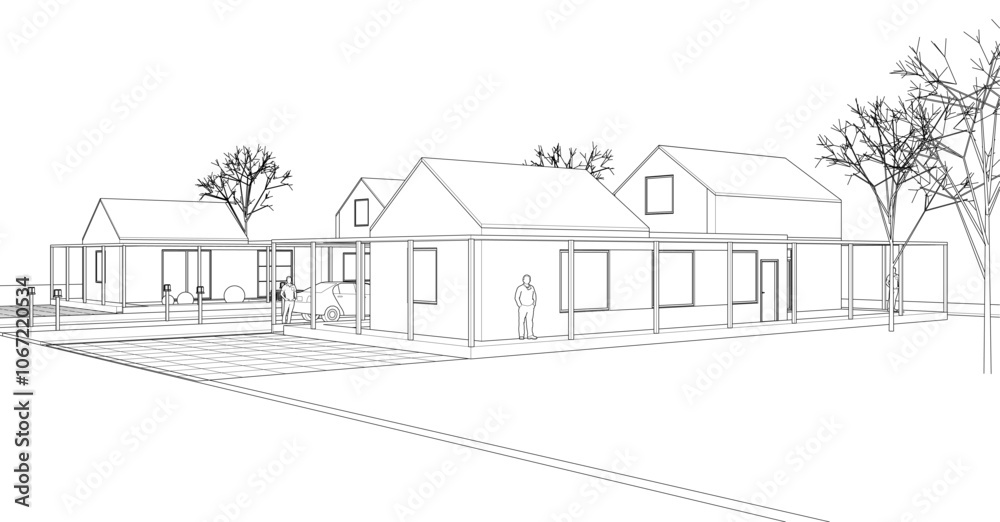 sketch of a modern house 3d rendering
sketch of a modern house 3d rendering