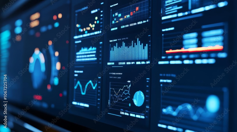 Digital dashboard tracking multimodal shipments, efficient data flow Digital dashboard tracking multimodal shipments, efficient data flow