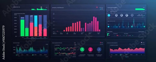 Digital dashboard with multimodal transport data, efficient tracking