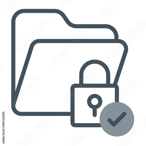 Folder Permissions Vector Icon Design