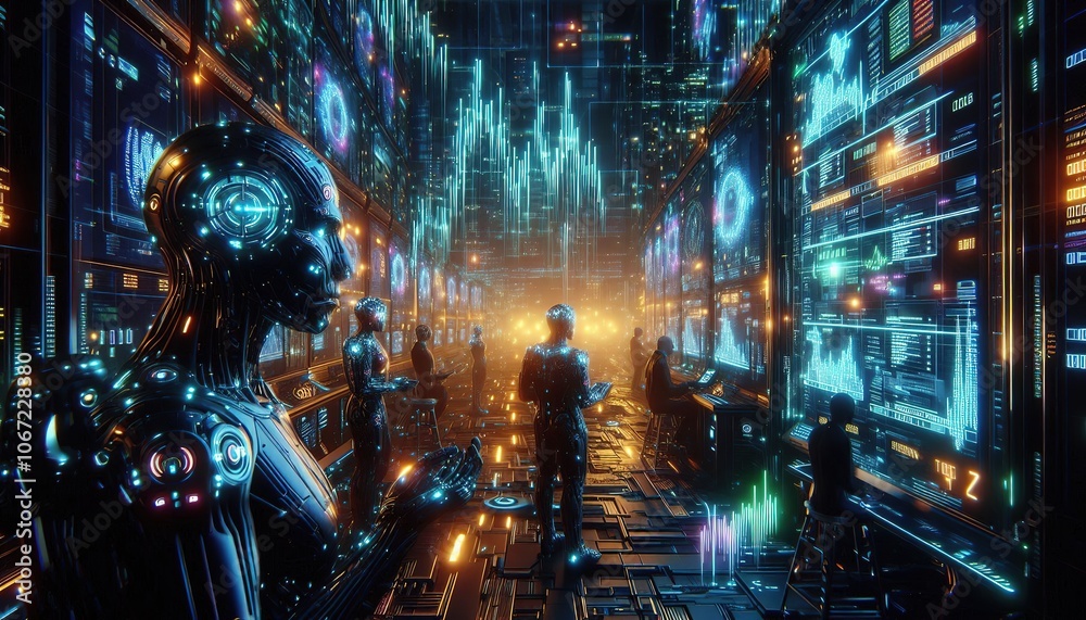 Futuristic AI Data Center Futuristic AI Data Center
