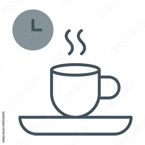 Coffee Break Vector Icon Design