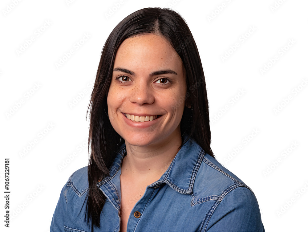 a woman smiling at camera a woman smiling at camera