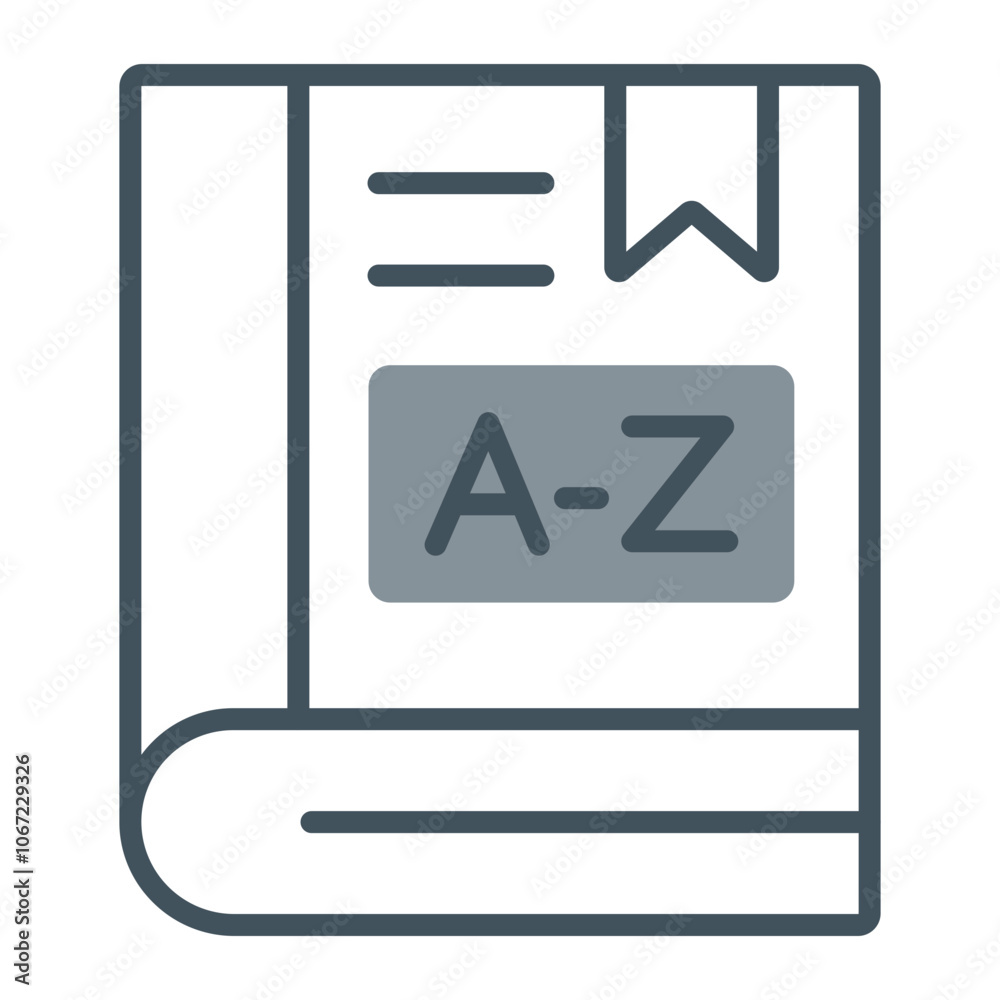 Dictionary Vector Icon Design Dictionary Vector Icon Design