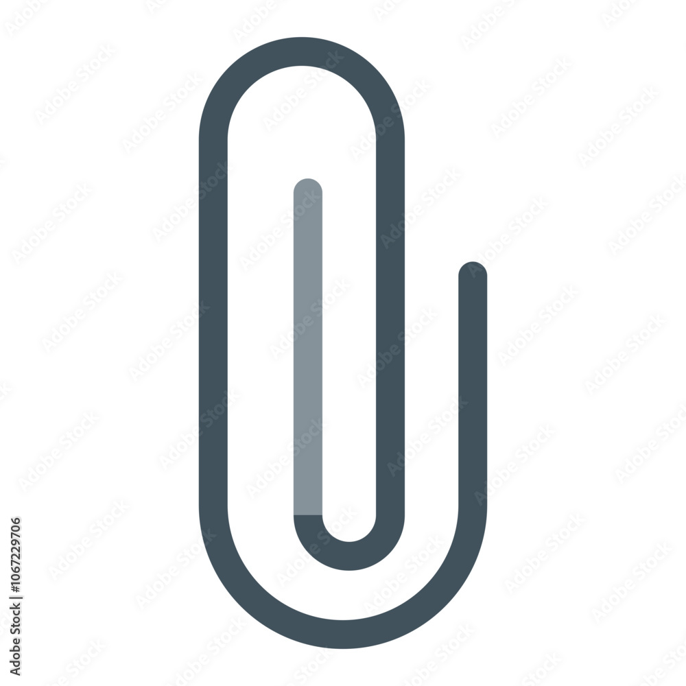 Paperclip Vector Icon Design