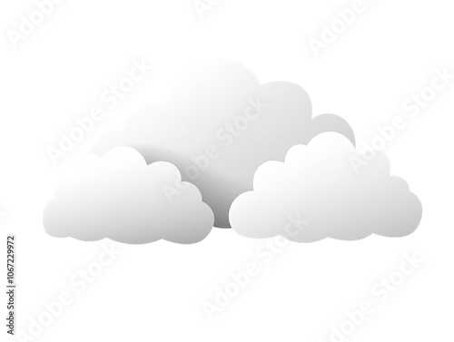 a white clouds on a white background