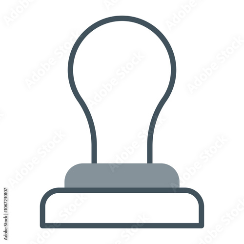 Rubber Stamp Vector Icon Design