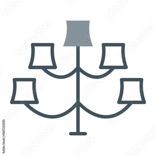Chandelier Vector Icon Design