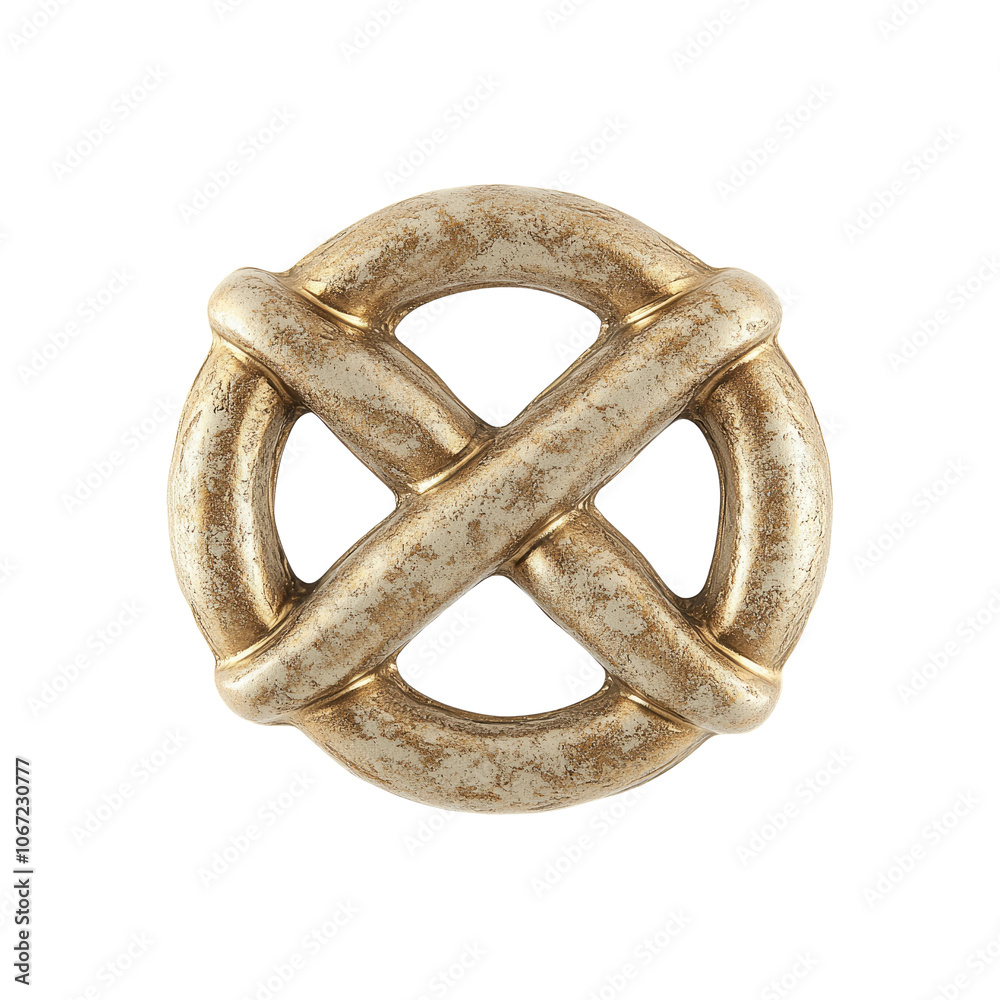 Golden Knot Abstract Design Element Golden Knot Abstract Design Element