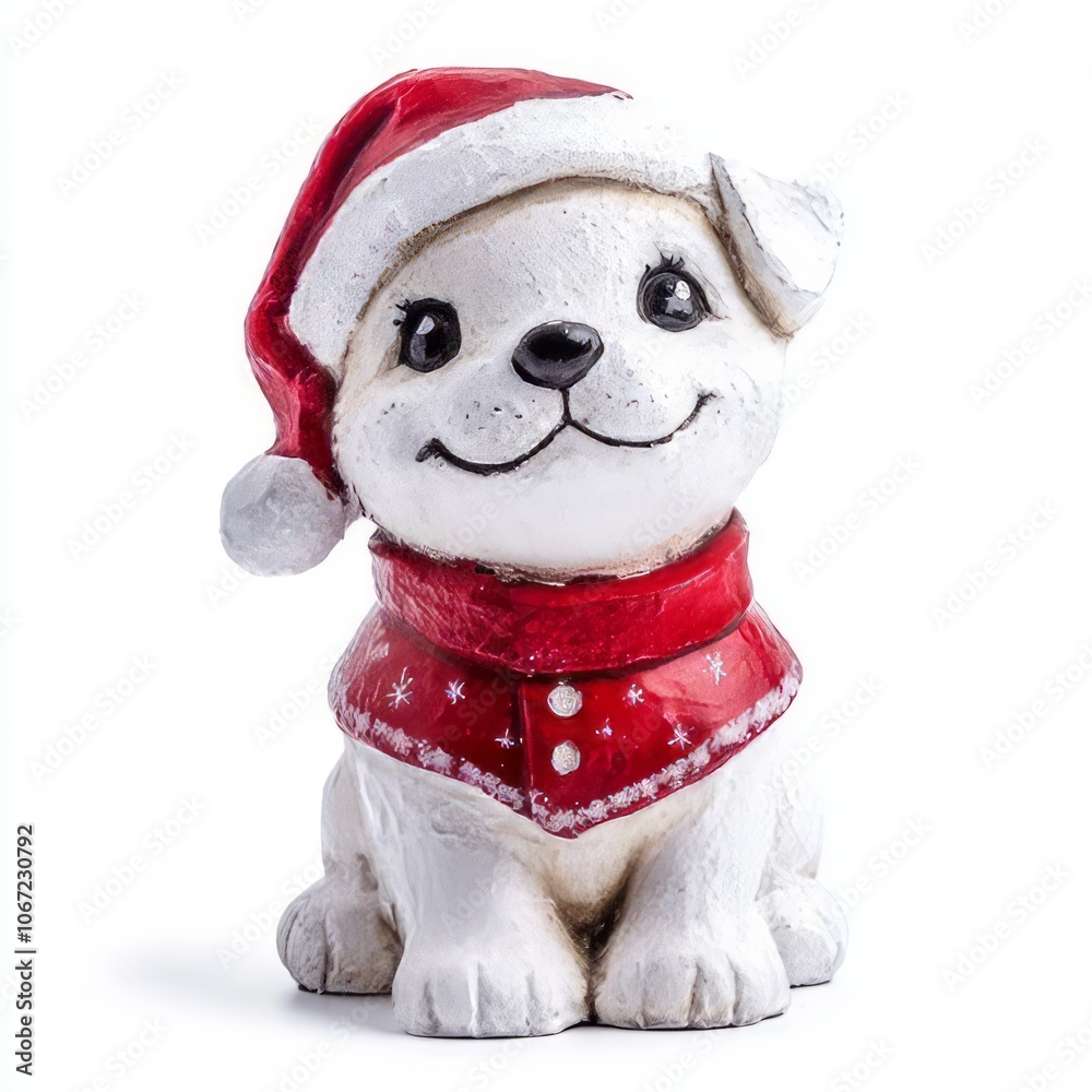 Dog in Christmas costume Dog in Christmas costume