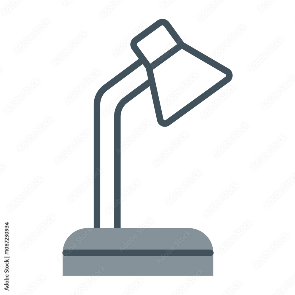 Desk Lamp Vector Icon Design