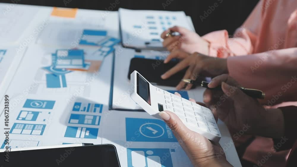 The designer team is designing the uxui system to make the uxui system work well on new phones and support system updates. Website development concept UI UX front end designer