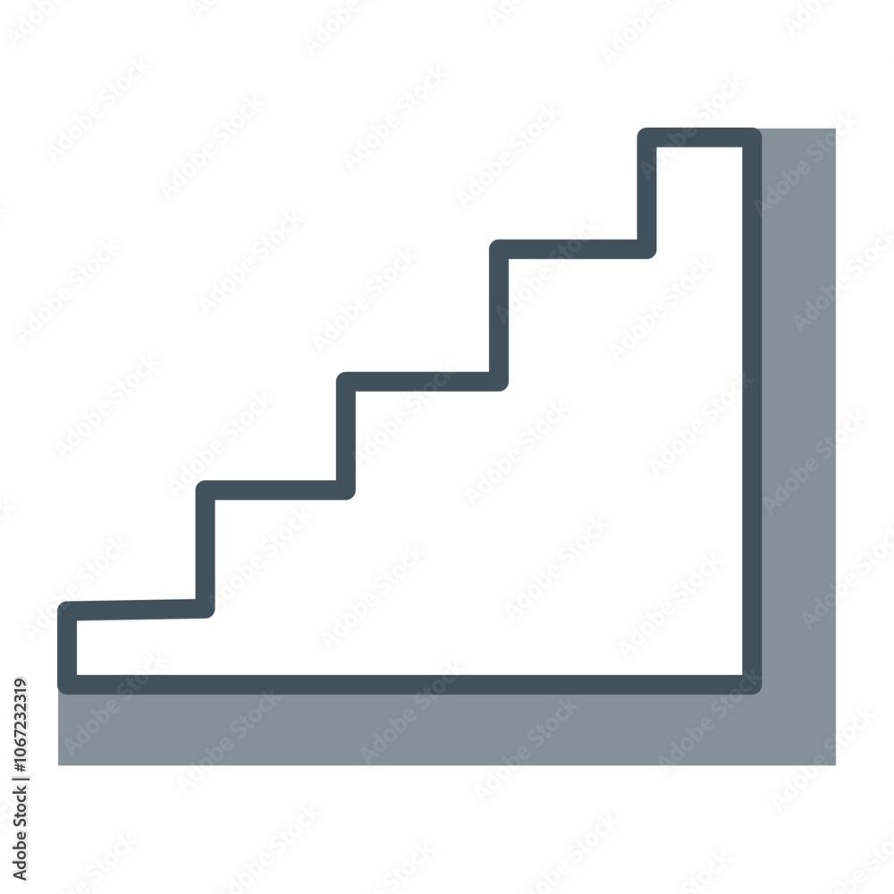 Stairs Vector Icon Design Stairs Vector Icon Design