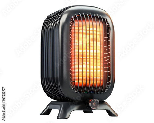 Modern style heater isolated on a transparent background