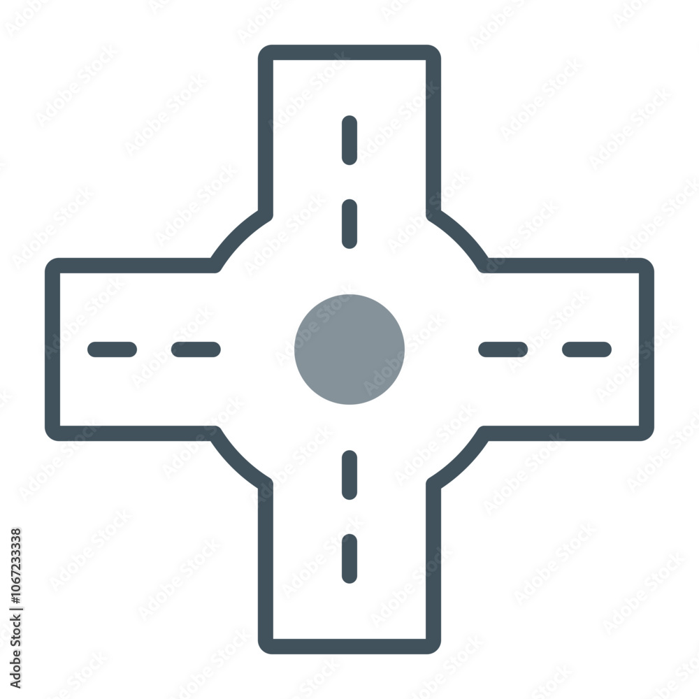 Roundabout Vector Icon Design Roundabout Vector Icon Design