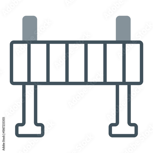 Road Obstruction Vector Icon Design