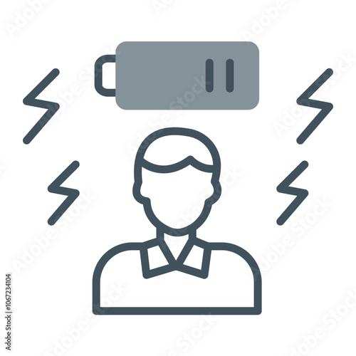 Tired Vector Icon Design