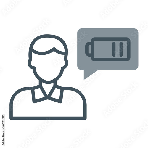 Burnout Vector Icon Design