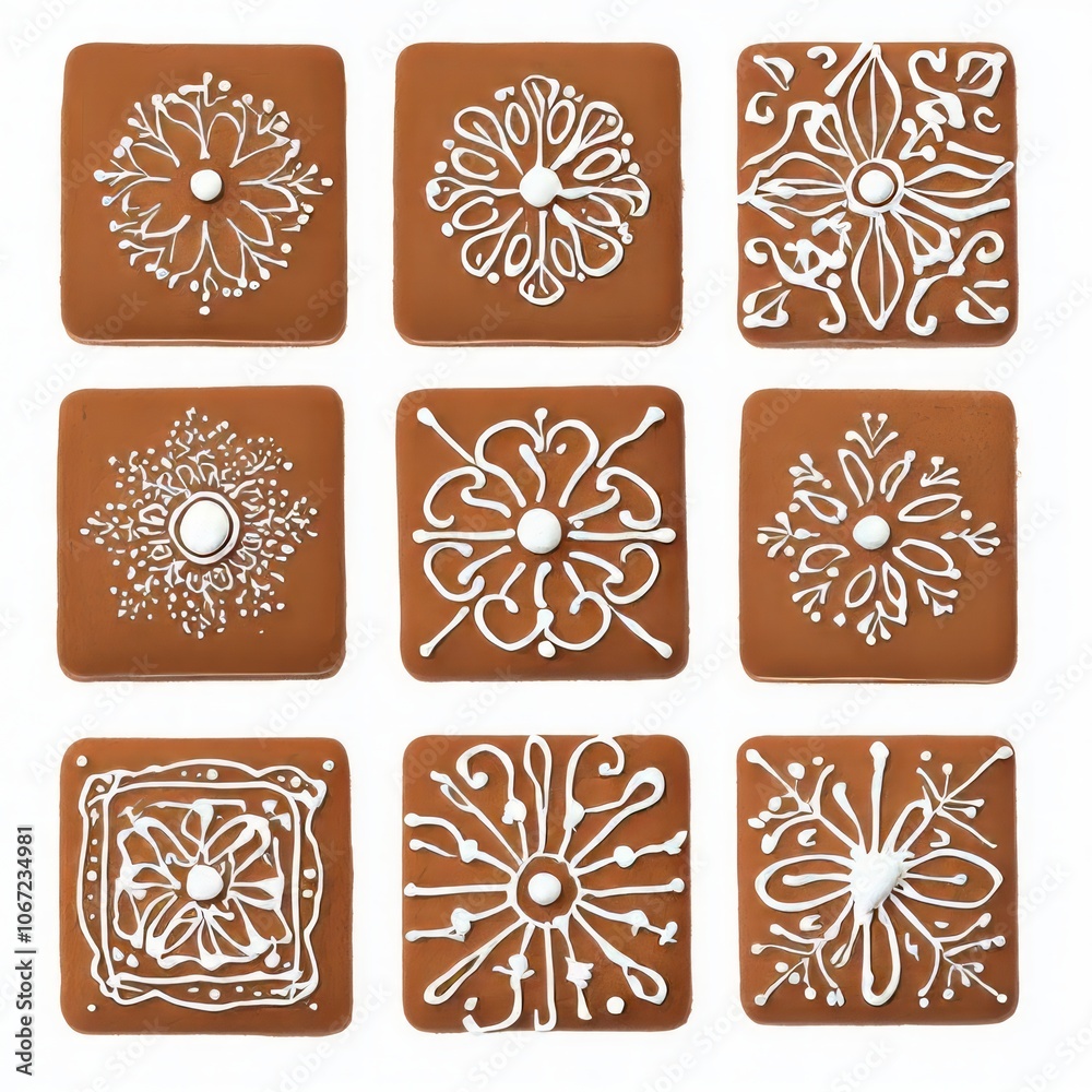 Gingerbread tiles Gingerbread tiles