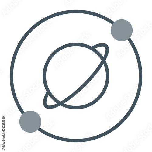 Orbit Vector Icon Design