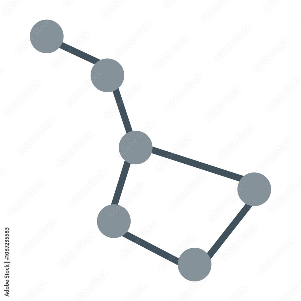 Ursa Minor Vector Icon Design Ursa Minor Vector Icon Design