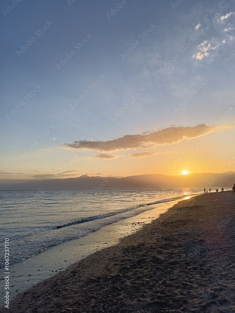 Fototapeta premium sunset on the beach