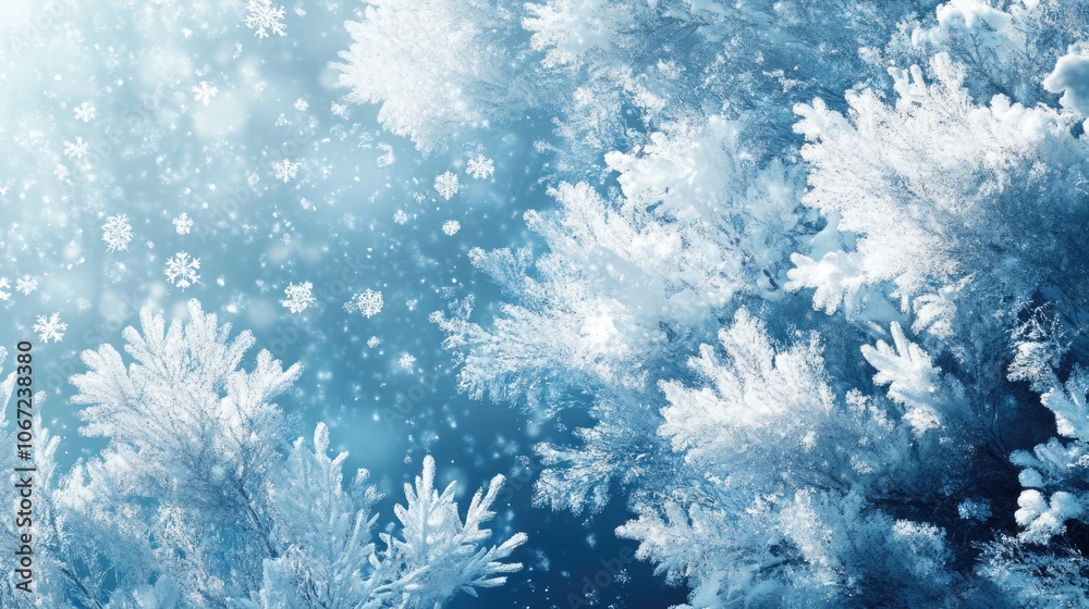 Obraz premium Snow Flakes Falling