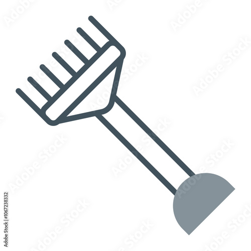 Rake Vector Icon Design