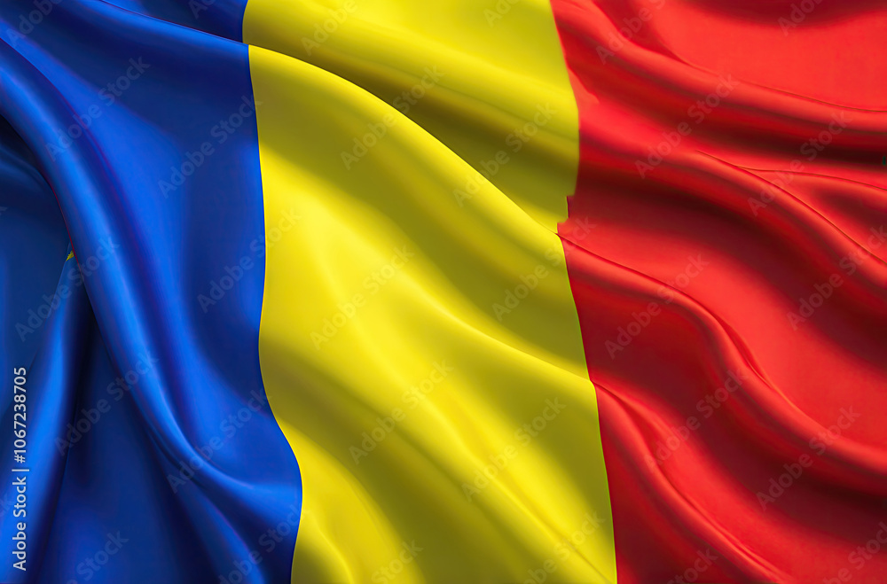 Romanian flag for national Day or Independence Day of Romania Romanian flag for national Day or Independence Day of Romania