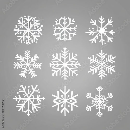 Isolated snowflakes