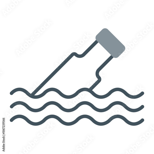 Message Bottle Vector Icon Design